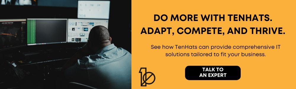 Call-to-action to contact TenHats