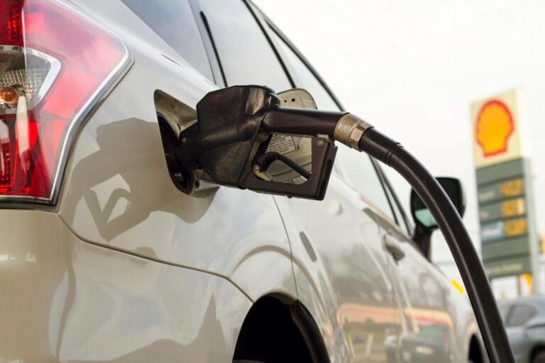 Shell gas station pump