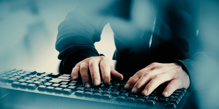 man researching healthcare cybersecurity on his computer|cybersecurity specialist researching which five industries are most vulnerable to cybercrime on his tablet|cybersecurity expert discussing the most targeted industries for cyber attacks with clients|Call-to-action with a doctor learning which five industries are the most vulnerable to cybercrime. on his tablet
